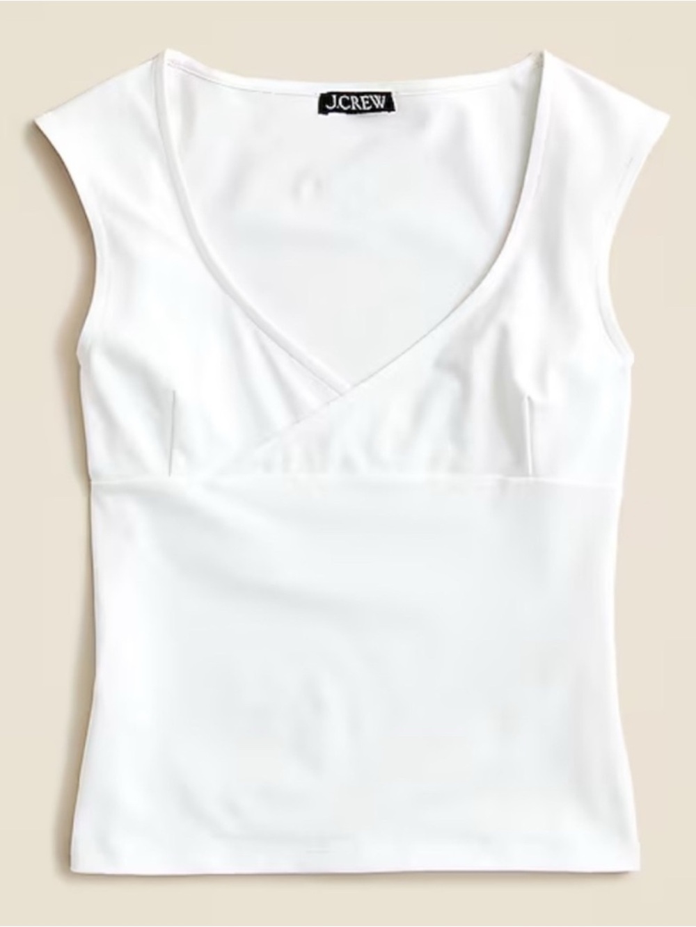J Crew - Cap-Sleeve Crossover Shirt